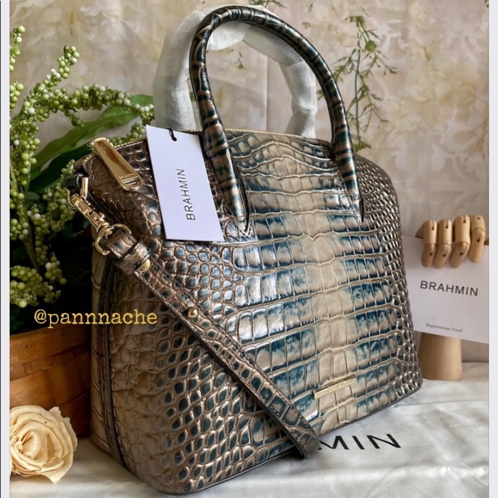 ❌❌SOLD❌❌PETROL MAGNUS Brahmin DUXBURY Dome Satchel